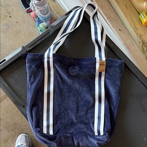 PINK Victoria's Secret Navy and White Laptop Bag